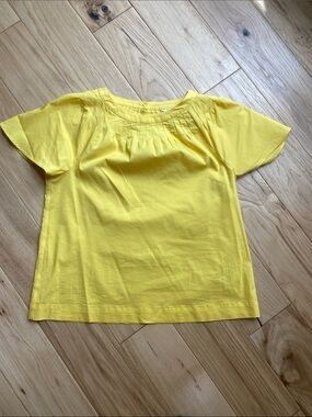 Brooks Brothers Bright Yellow Short-Sleeve Blouse